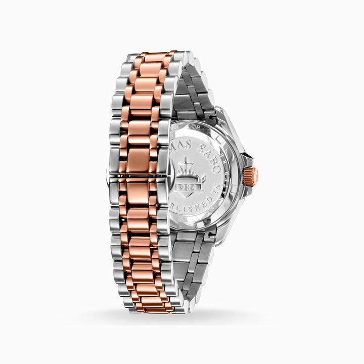 Thomas Sabo Silver & Rose Gold Small Dial Watch - MococoThomas SaboWA0219 - 272 - 201 - 33 mm4051245156355Watches and Accessories