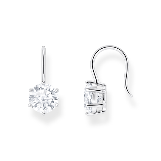 Thomas Sabo Silver Round Zirconia Drop Earrings - MococoThomas SaboH2287 - 051 - 144051245579734Earrings
