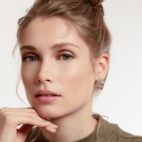 Thomas Sabo Silver Small Chunky Hoop Earrings - MococoThomas SaboCR635 - 001 - 2110003133Earrings