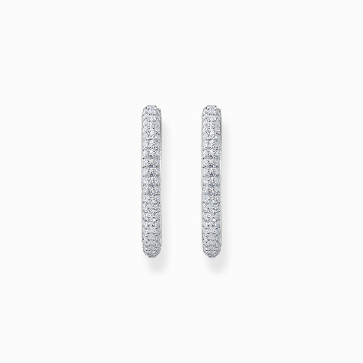 Thomas Sabo Silver Thin Pave Big Hoop Earrings - MococoThomas SaboCR732 - 051 - 144051245591118Earrings
