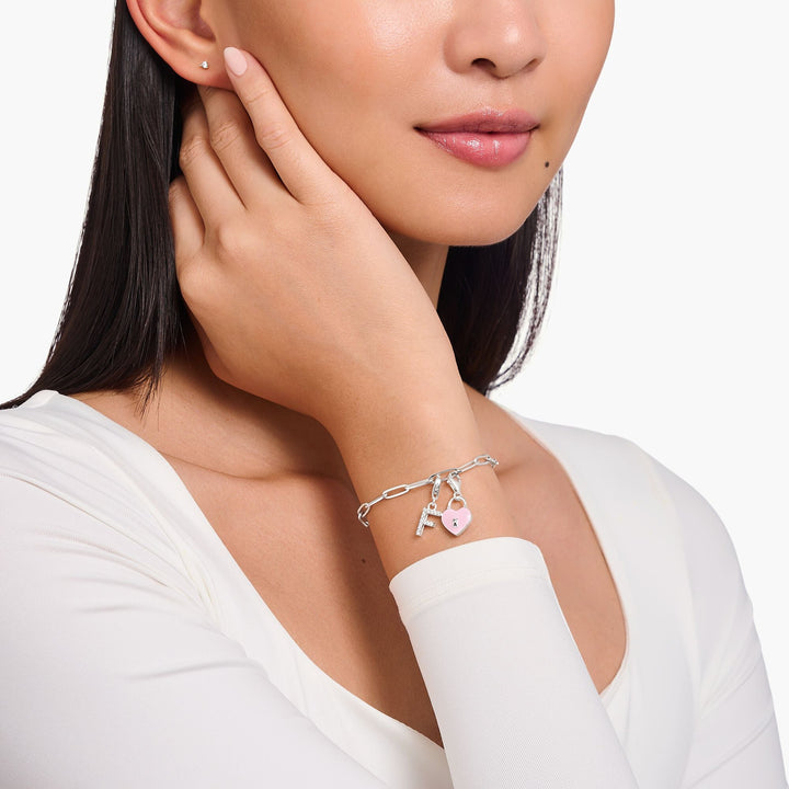 Thomas Sabo Silver Three Dimensional Pink Enamel Heart Charm - MococoThomas Sabo2071 - 691 - 94051245562019Charms