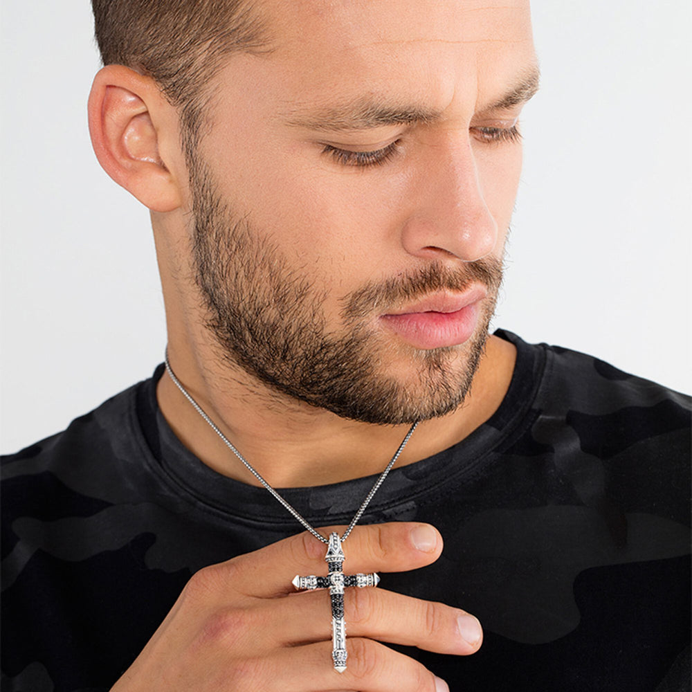 Thomas Sabo Silver Venezia Blackened 2mm Chain Necklace - MococoThomas SaboKE1108 - 001 - 12 - L454051245040913Necklaces