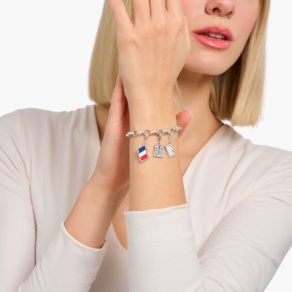 Thomas Sabo Silver White Coin Charm Bracelet - MococoThomas SaboX0287 - 007 - 21 - L154051245558258Bracelets
