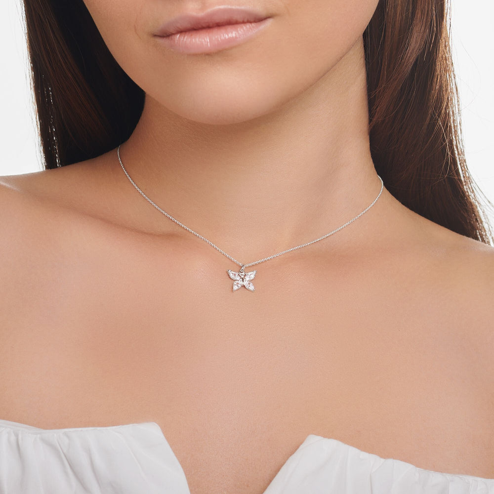 Thomas Sabo Silver White CZ Butterfly Necklace - MococoThomas SaboKE2101 - 051 - 14 - L45V4051245501896Necklaces