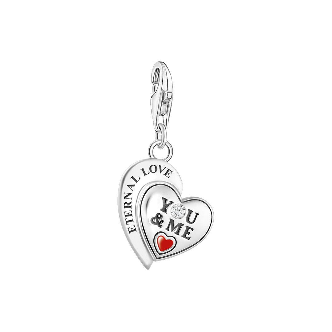 Thomas Sabo Silver You & Me Heart Shape Charm - MococoThomas Sabo2108 - 691 - 214051245562088Charms