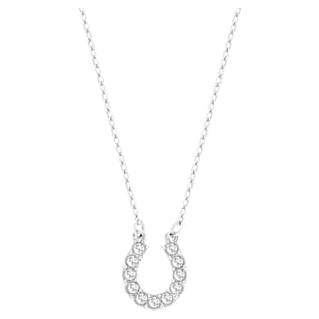 Swarovski Towards Horseshoe Pendant Necklace Rhodium-Plated