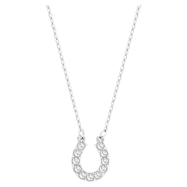 Swarovski Towards Horseshoe Pendant Necklace Rhodium-Plated