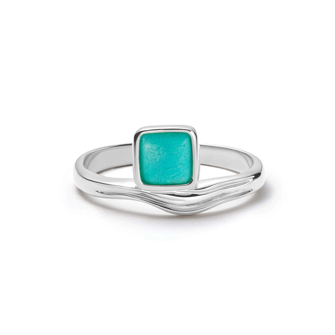 Daisy Turquoise Wave Ring