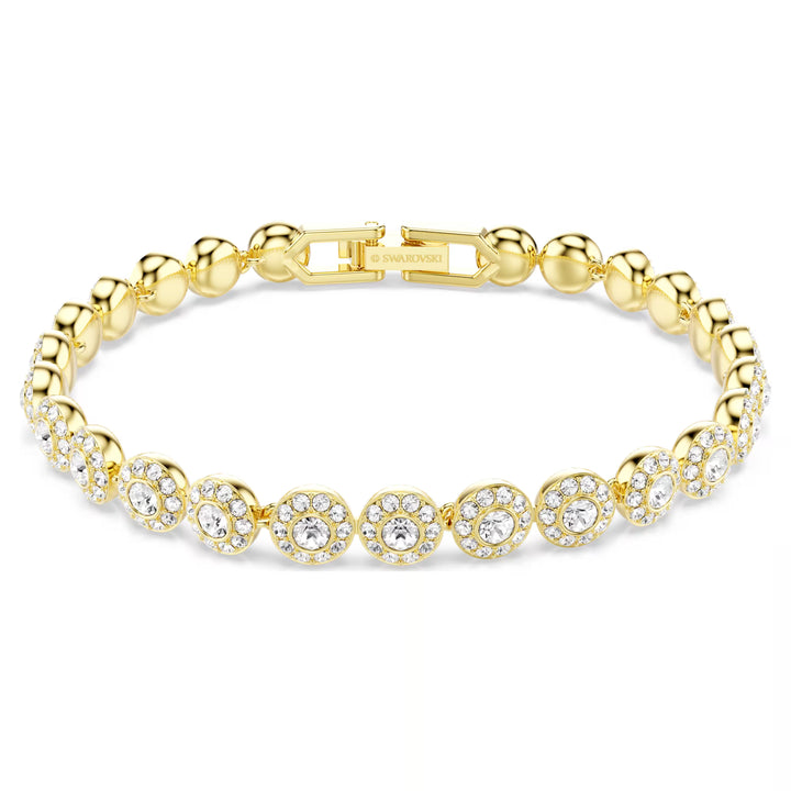 Swarovski Gold Una Angelic Round Cut Bracelet