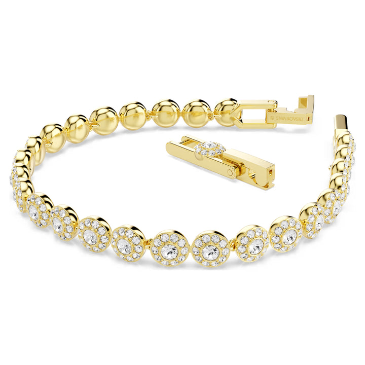 Swarovski Gold Una Angelic Round Cut Bracelet
