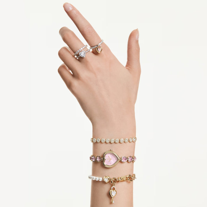 Swarovski Gold Una Angelic Round Cut Bracelet