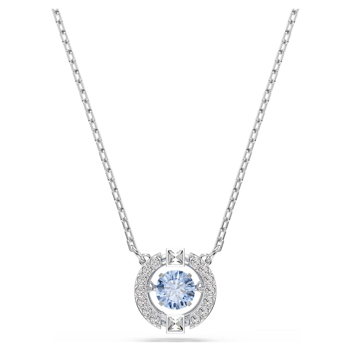 Swarovski Silver Una Round Cut Pendant Necklace