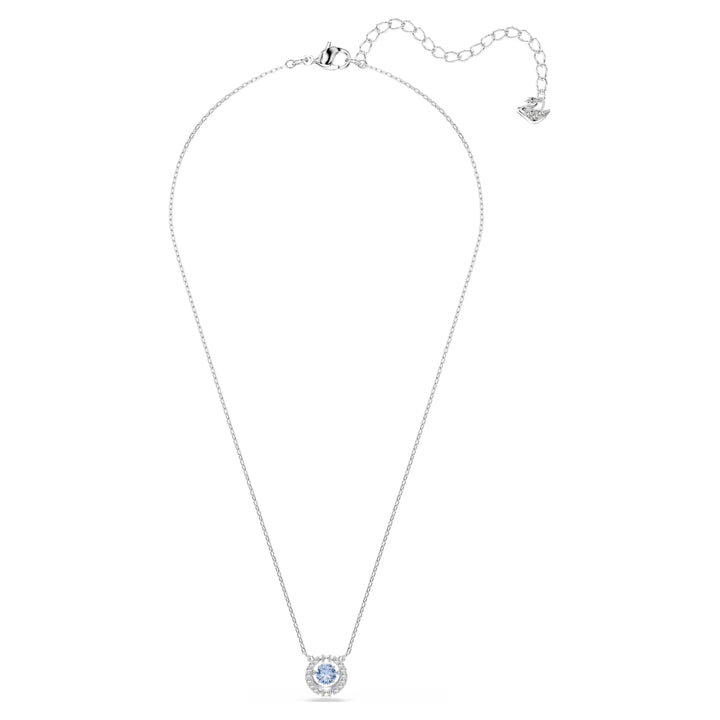 Swarovski Silver Una Round Cut Pendant Necklace