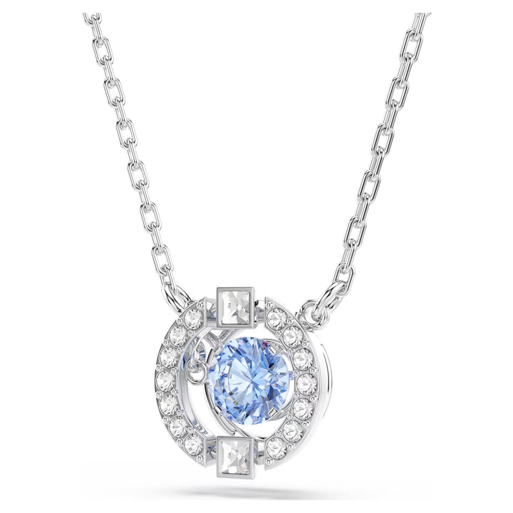Swarovski Silver Una Round Cut Pendant Necklace