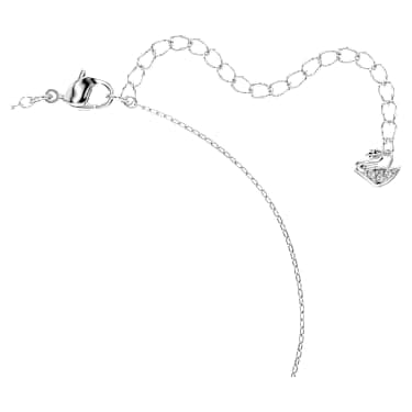 Swarovski Una Round Cut Pendant Necklace Rhodium-Plated