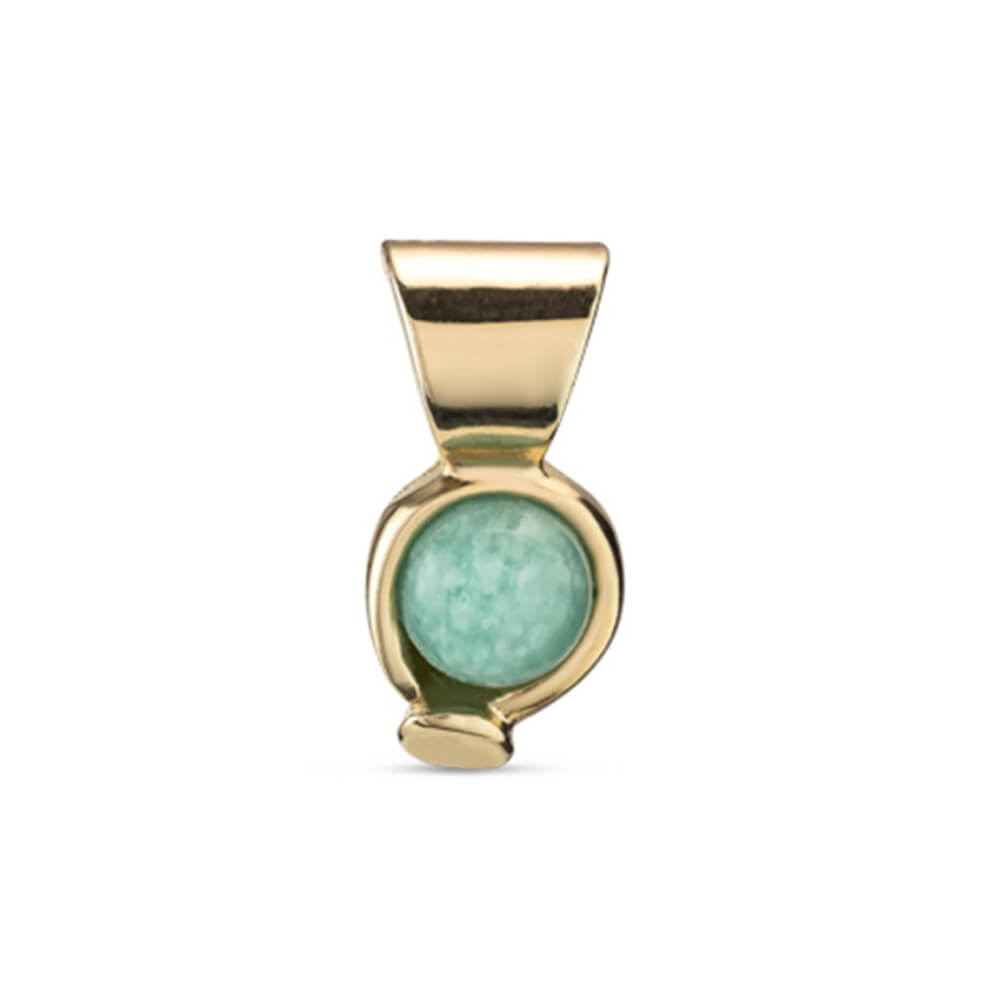 UNOde50 18K Gold - Plated Agate Stone Charm - MococoUNOde50CHA0136AZVORO0UCharms