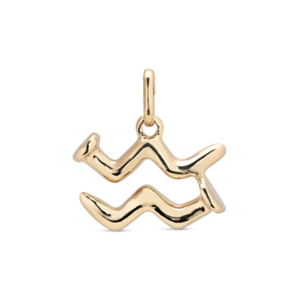 UNOde50 18K Gold - Plated Aquarius Shaped Charm - MococoUNOde50CHA0206OROACU0UCharms