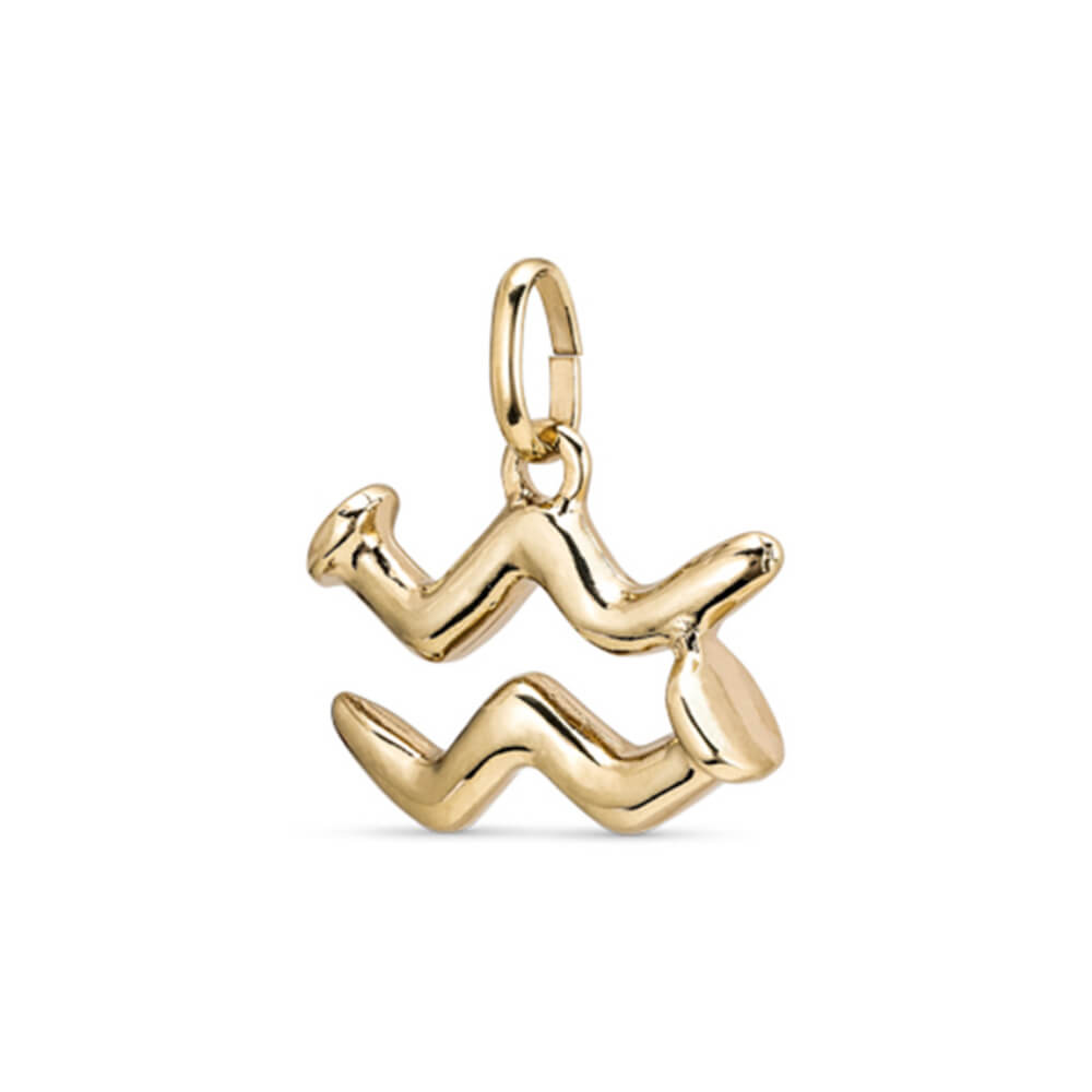UNOde50 18K Gold - Plated Aquarius Shaped Charm - MococoUNOde50CHA0206OROACU0UCharms