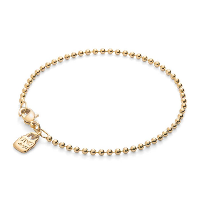 UNOde50 18K Gold - Plated Beaded Charms Bracelet - MococoUNOde50PUL2502ORO0000MBracelets