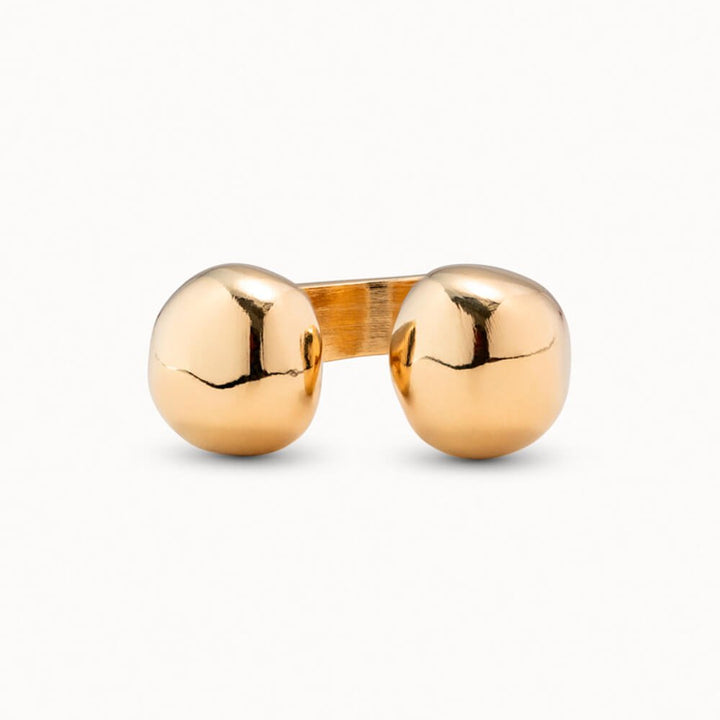 UNOde50 18K Gold - Plated Beads Ring - MococoUNOde50ANI0572ORO0000LRings