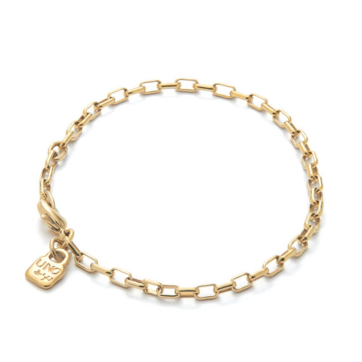 UNOde50 18K Gold - Plated Charm Link Bracelet - MococoUNOde50PUL2500ORO0000MBracelets
