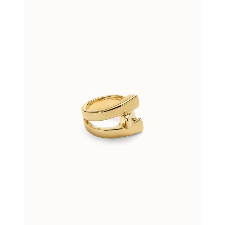 Unode50 18K Gold Plated Cross Link Ring - MococoUNOde50ANI0832-12-18KRings