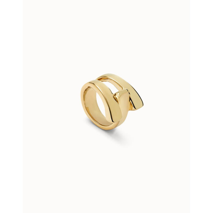 Unode50 18K Gold Plated Cross Link Ring - MococoUNOde50ANI0832-12-18KRings
