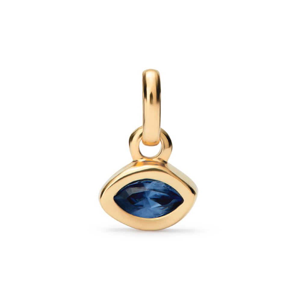 UNOde50 18K Gold - Plated Crystal Charm - MococoUNOde50CHA0270AZUORO0UCharms