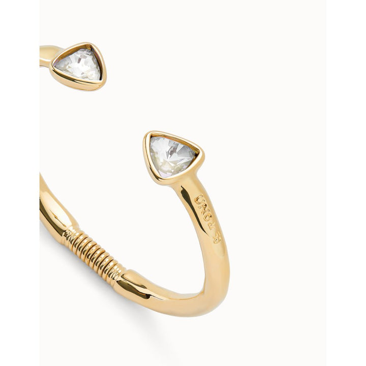Unode50 18K Gold Plated Cuff Two Multicolored Crystals Bracelet - MococoUNOde50PUL2510-M-18KBracelet
