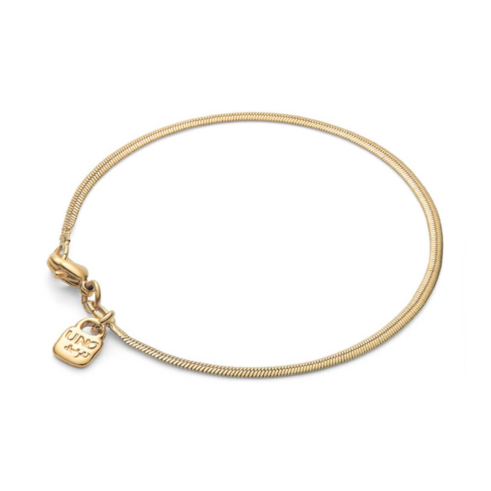UNOde50 18K Gold - Plated Flat Snake Chain Bracelet - MococoUNOde50PUL2504ORO0000MBracelets