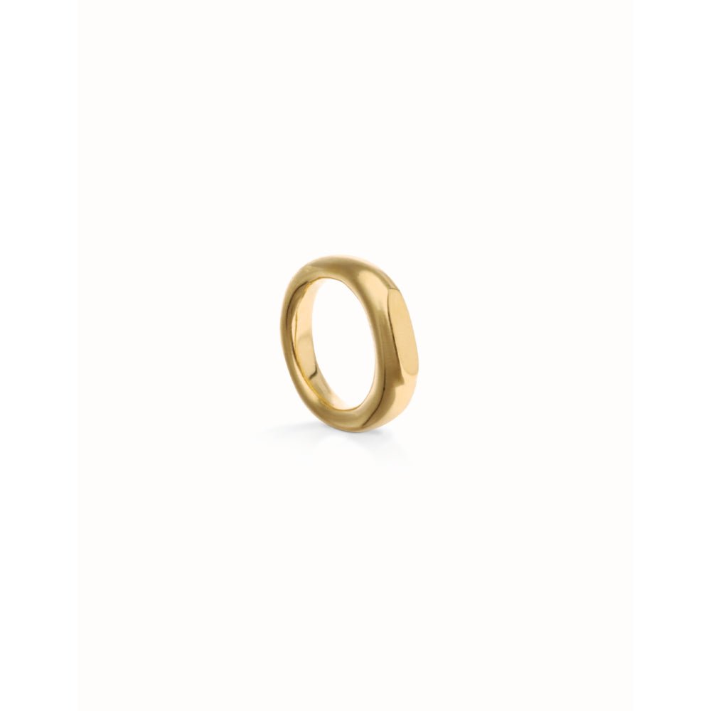Unode50 18K Gold Plated Geometric Ring - MococoUNOde50ANI0853-12-18KRings