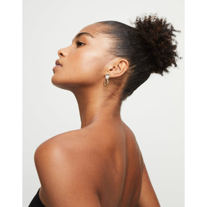 Unode50 18K Gold Plated Green Crystals Drop Earring - MococoUNOde50PEN0980MCLORO0UEarrings