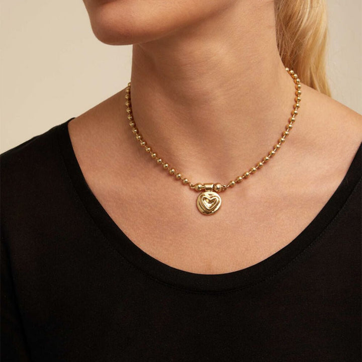UNOde50 18K Gold - Plated Heart Charm - MococoUNOde50CHA0140ORO0000UCharms