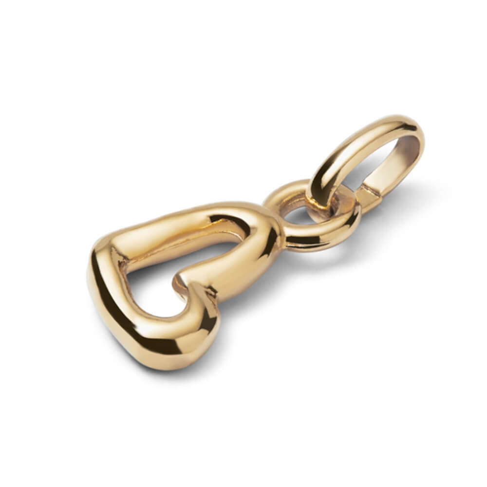 UNOde50 18K Gold - Plated Heart - Shaped Charm - MococoUNOde50CHA0253ORO0000UCharms