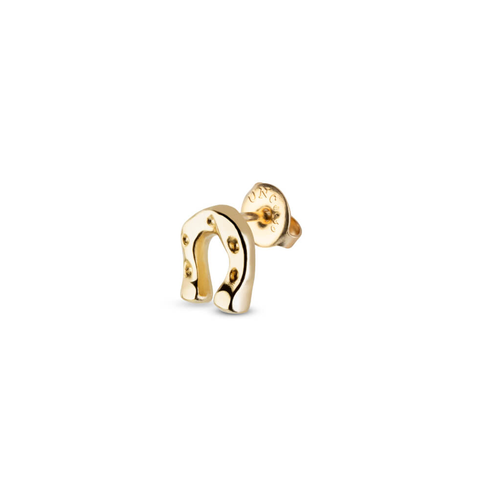 UNOde50 18K Gold - Plated Horseshoe Piercing - MococoUNOde50PIE0001ORO0000UEarrings