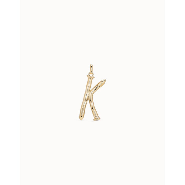 Unode50 18K Gold Plated Large K Initial Charm - MococoUNOde50CHA0011-18KCharms and Links