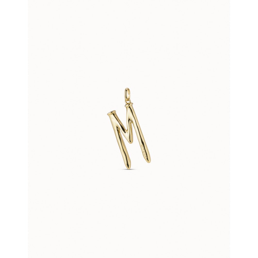 Unode50 18K Gold Plated Large M Initial Charm - MococoUNOde50CHA0013-18KCharms and Links
