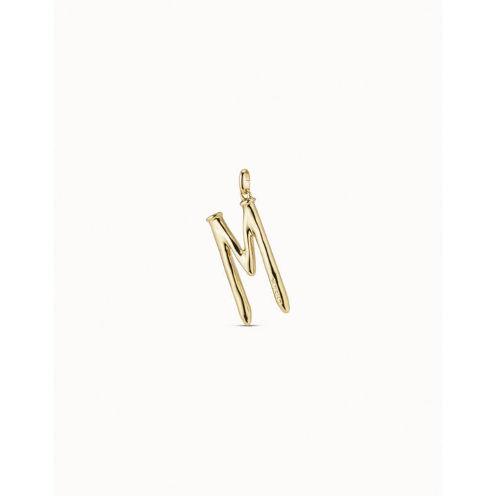 Unode50 18K Gold Plated Large M Initial Charm - MococoUNOde50CHA0013-18KCharms