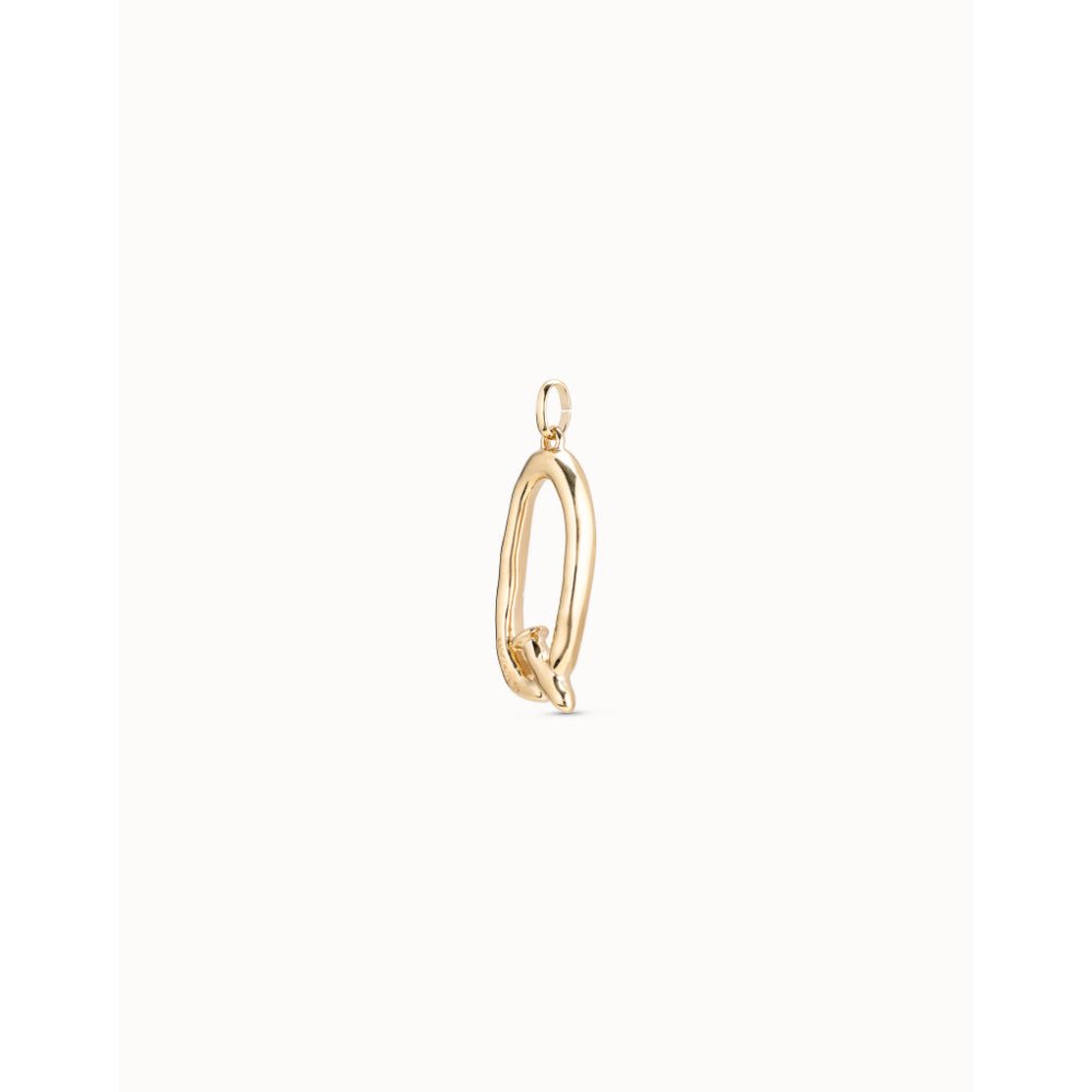 Unode50 18K Gold Plated Large Q Initial Charm - MococoUNOde50CHA0017-18KCharms and Links