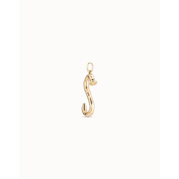 Unode50 18K Gold Plated Large S Initial Charm - MococoUNOde50CHA0019-18KCharms