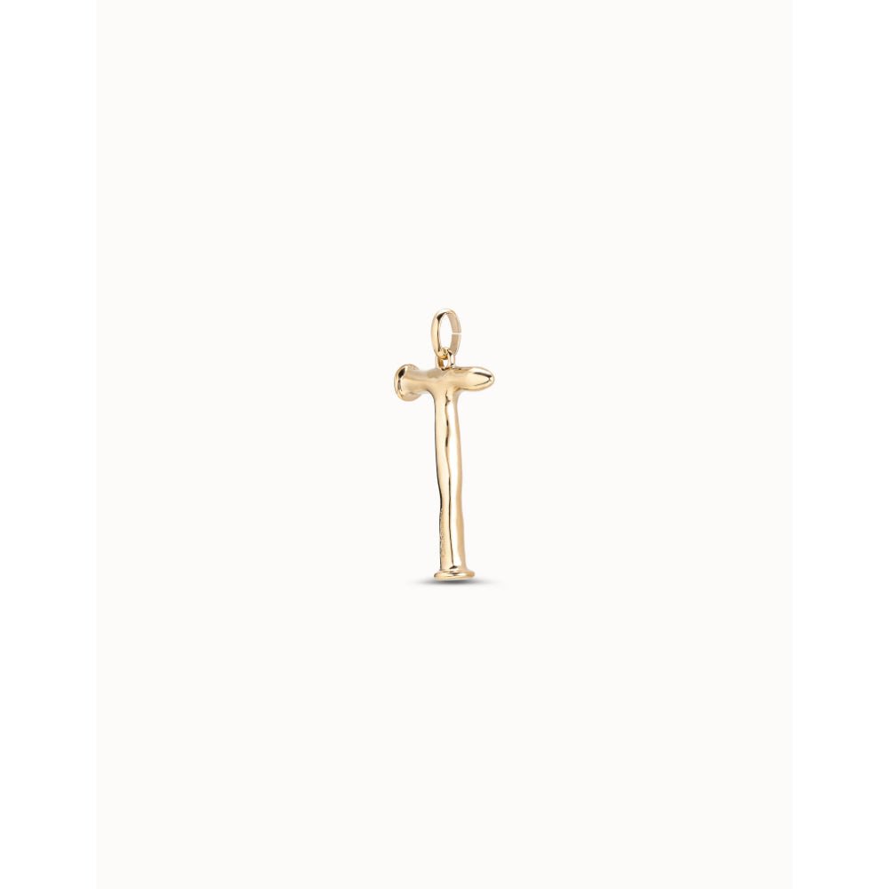 Unode50 18K Gold Plated Large T Initial Charm - MococoUNOde50CHA0020-18KCharms and Links