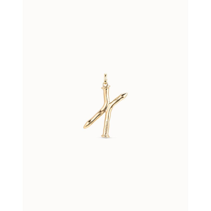 Unode50 18K Gold Plated Large X Initial Charm - MococoUNOde50CHA0024ORO0000UCharms