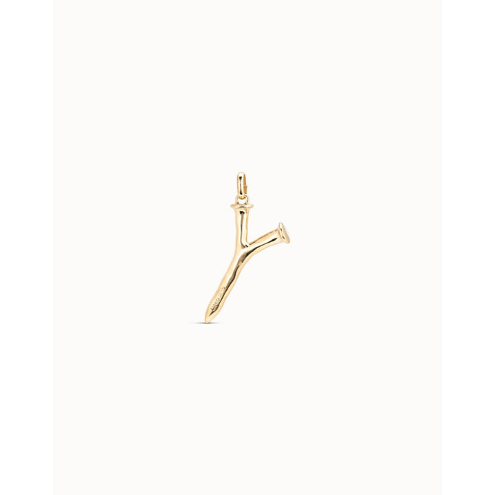 Unode50 18K Gold Plated Large Y Initial Charm - MococoUNOde50CHA0025-18KCharms