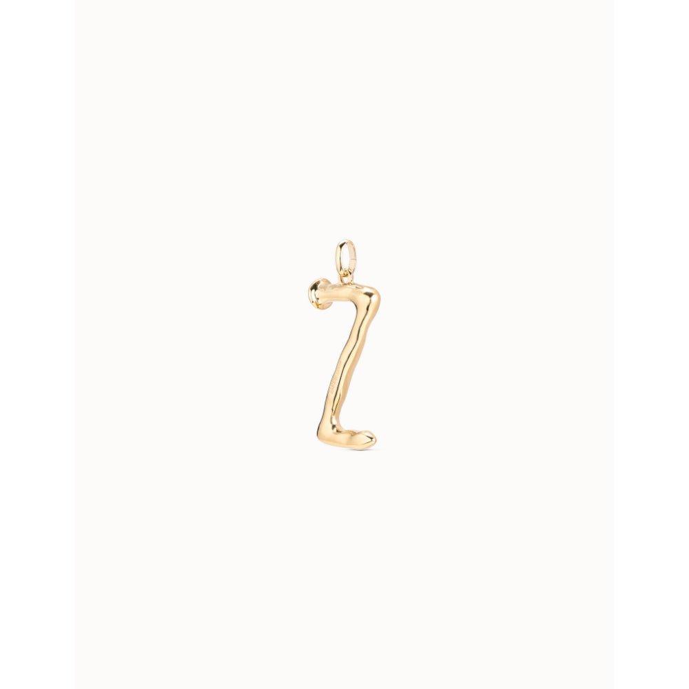 Unode50 18K Gold Plated Large Z Initial Charm - MococoUNOde50CHA0026-18KCharms