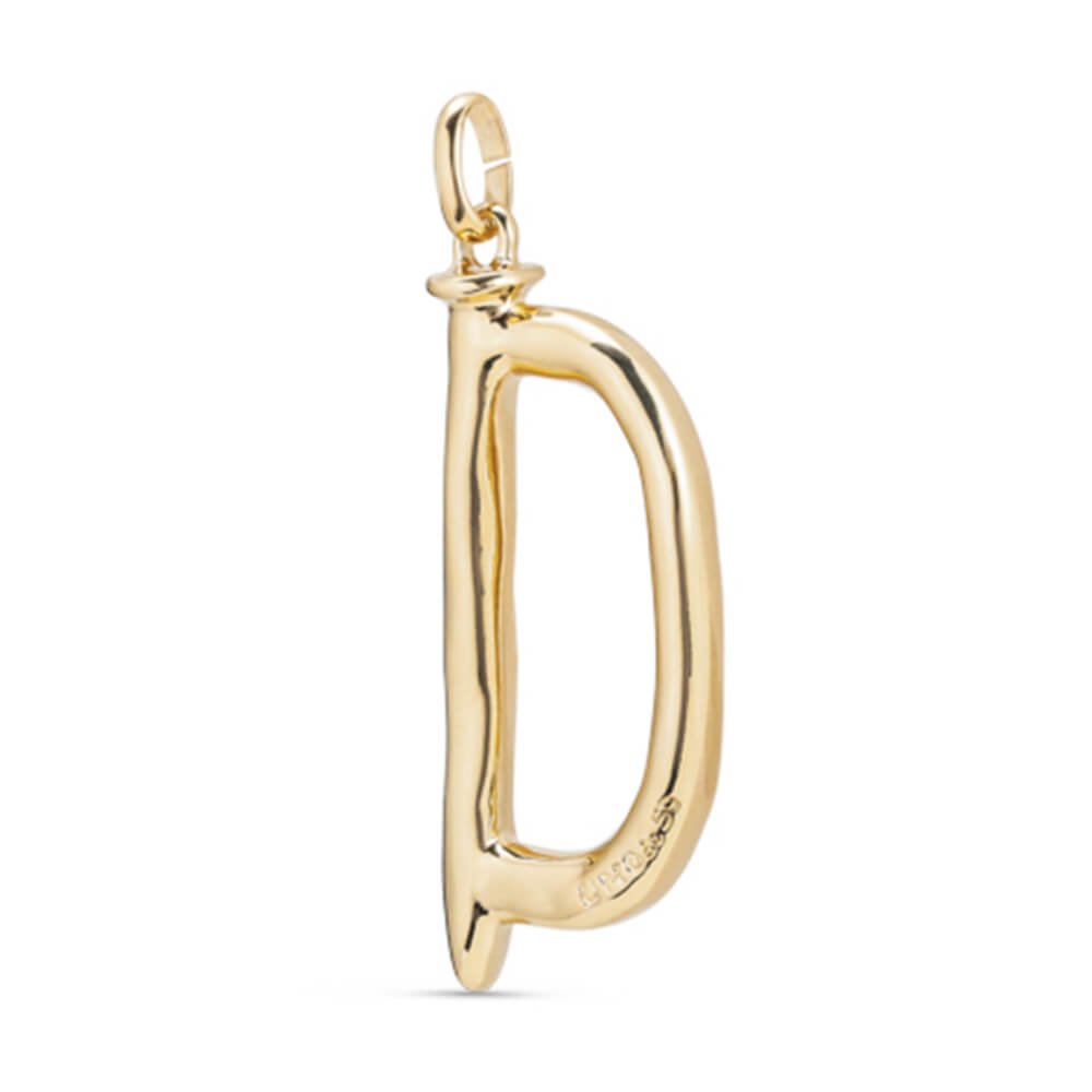 UNOde50 18K Gold - Plated Letter D Pendant - MococoUNOde50CHA0004ORO0000UCharms
