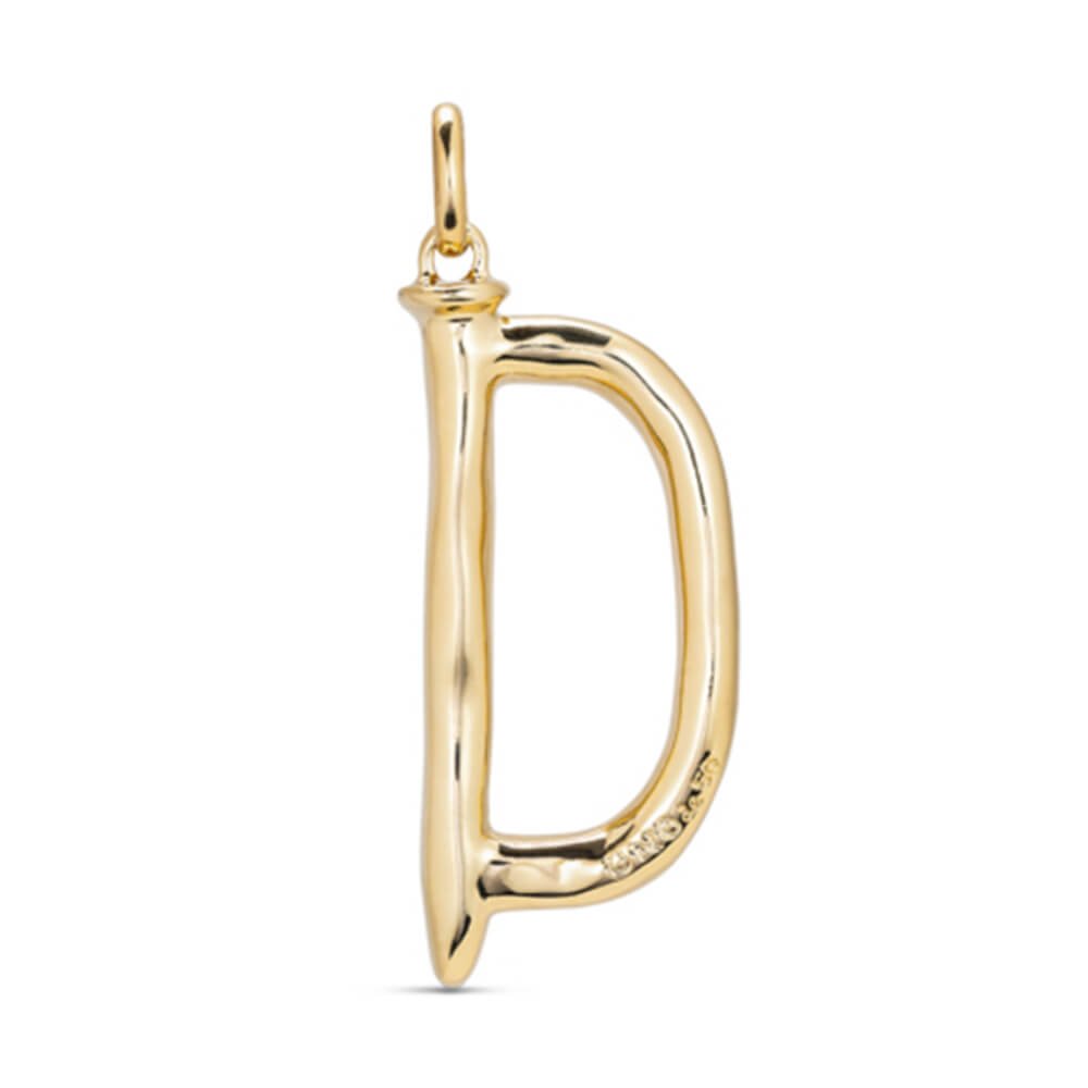 UNOde50 18K Gold - Plated Letter D Pendant - MococoUNOde50CHA0004ORO0000UCharms