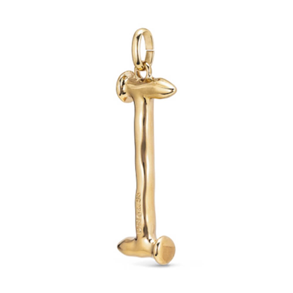 UNOde50 18K Gold - Plated Letter I Pendant - MococoUNOde50CHA0009ORO0000UCharms