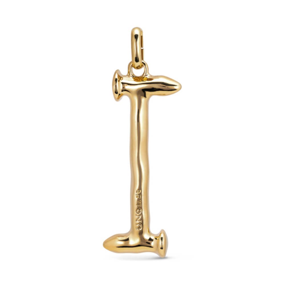 UNOde50 18K Gold - Plated Letter I Pendant - MococoUNOde50CHA0009ORO0000UCharms