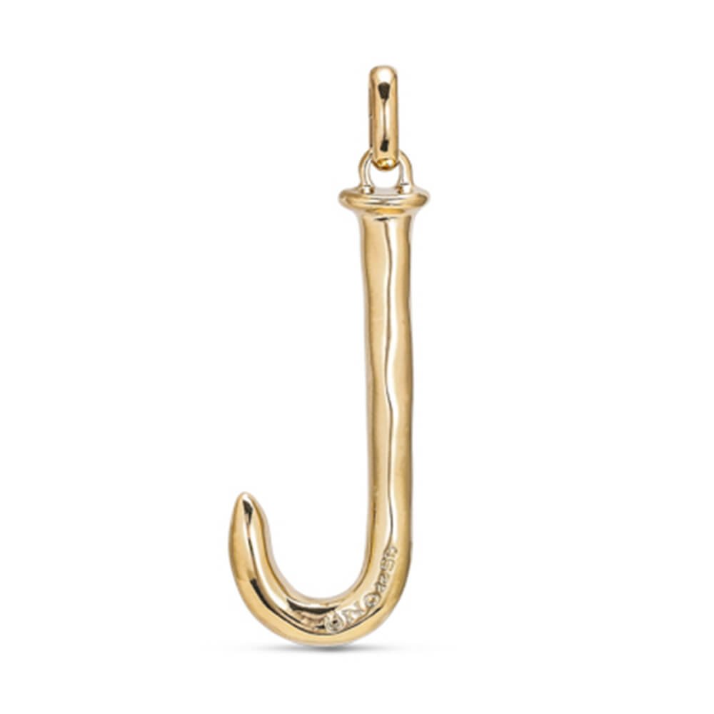UNOde50 18K Gold - Plated Letter J Pendant - MococoUNOde50CHA0010ORO0000UCharms