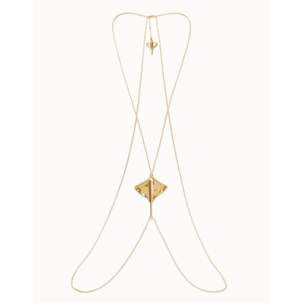 Unode50 18K Gold Plated Manta Ray Body Chain - MococoUNOde50COL1932-U-18KNecklace